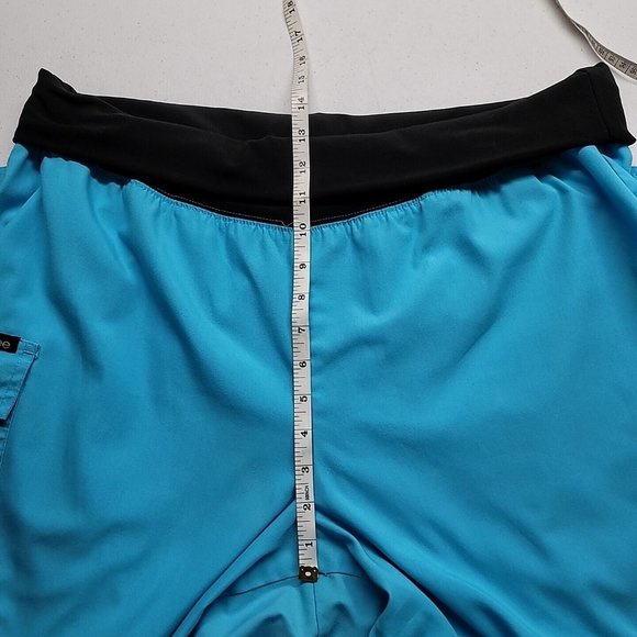 CHEROKEE Women’s Scrub Pants Plus Size 1XL Style 2074 Teal Stretch Waist - Picture 10 of 16